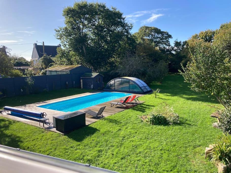 Le Gite Marie-Galante : Belle Maison D'Hotes Avec Acces Piscine En Ete Lanmeur Luaran gambar